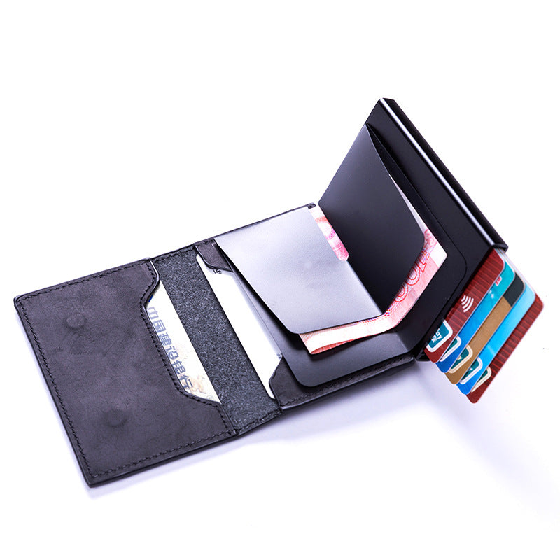 Vintage Metal RFID Credit Card Holder and Business Case