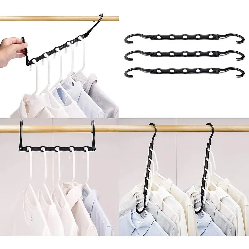 Foldable Magic Hanger with Multifunctional Hooks (1/2 pcs)