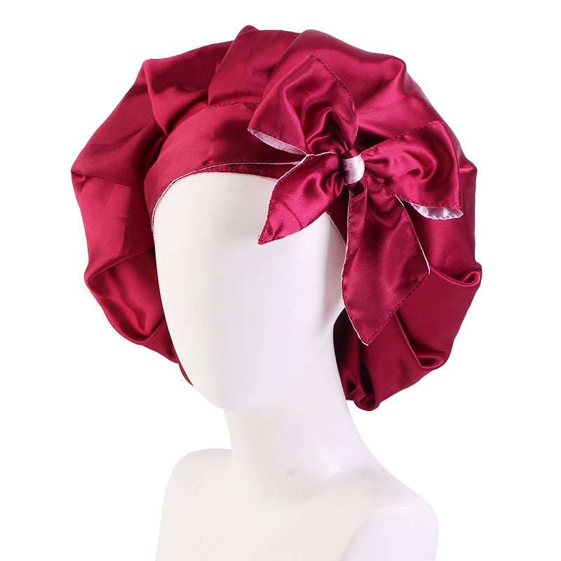 Trendy Double Satin Hair Care Hat for Women