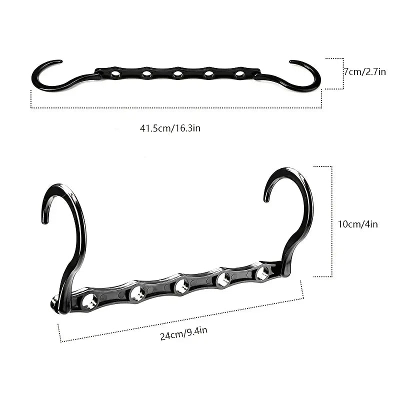 Foldable Magic Hanger with Multifunctional Hooks (1/2 pcs)