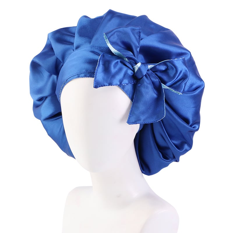 Trendy Double Satin Hair Care Hat for Women