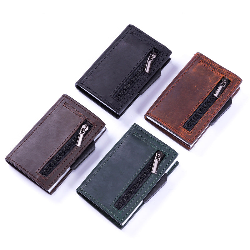 Vintage Metal RFID Credit Card Holder and Business Case