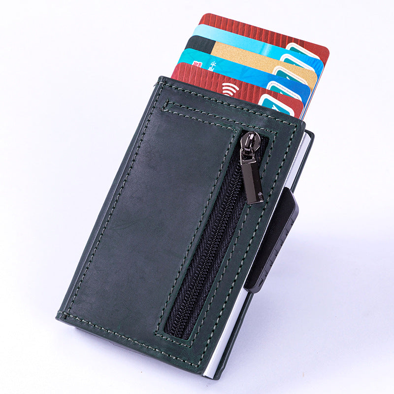 Vintage Metal RFID Credit Card Holder and Business Case