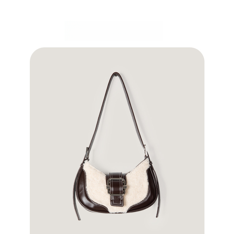 Unique Women's Color-Block Baguette Bag - 2022 Edition