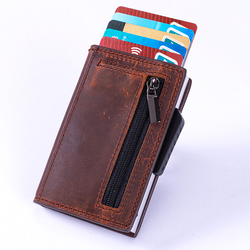 Vintage Metal RFID Credit Card Holder and Business Case