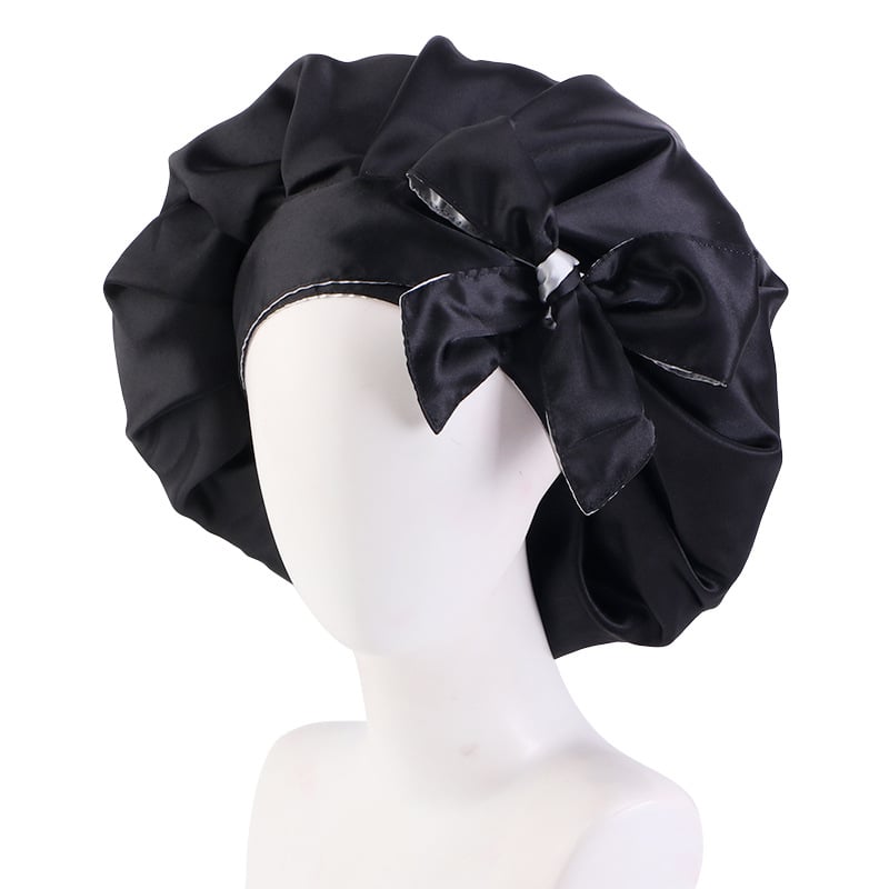 Trendy Double Satin Hair Care Hat for Women
