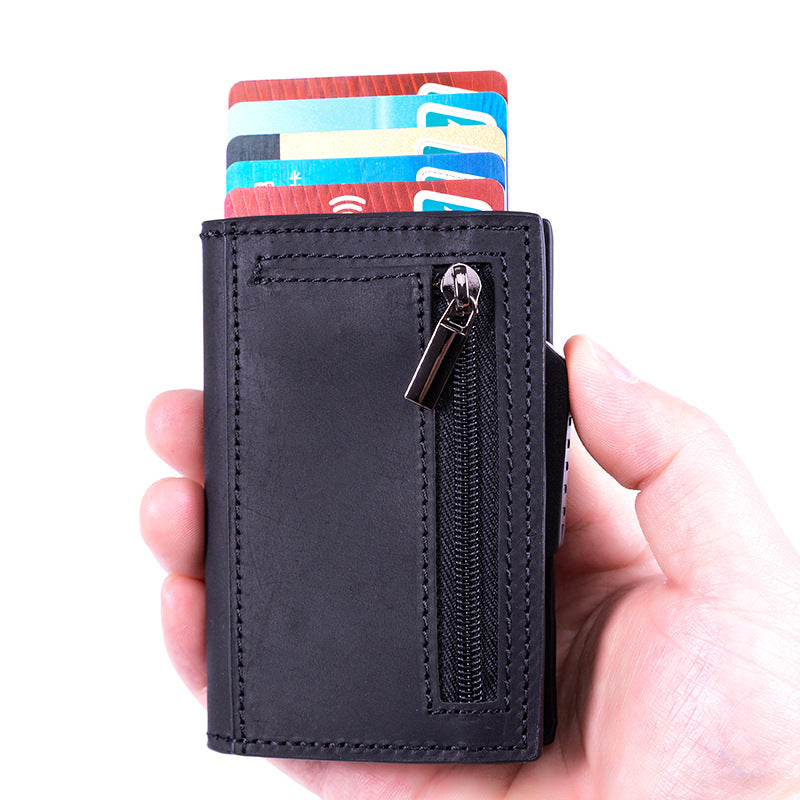 Vintage Metal RFID Credit Card Holder and Business Case