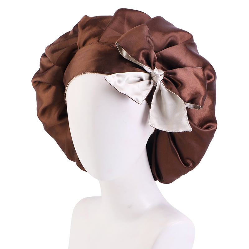 Trendy Double Satin Hair Care Hat for Women