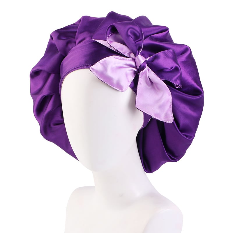 Trendy Double Satin Hair Care Hat for Women